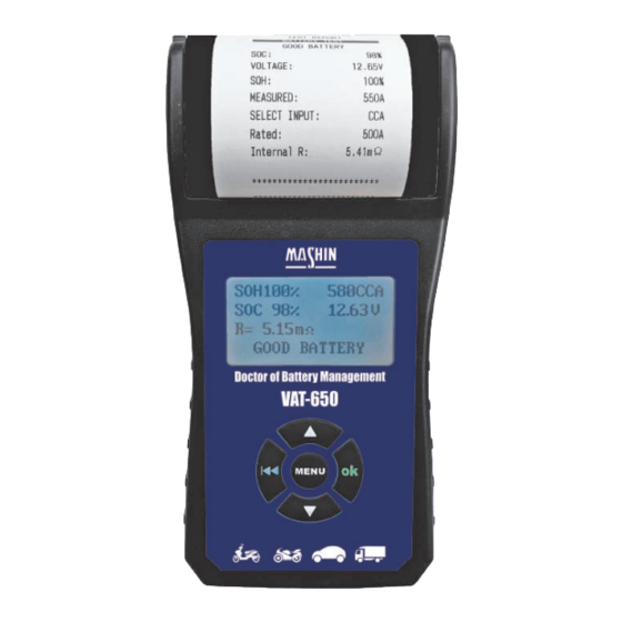 MASHIN VAT-650 Manuals