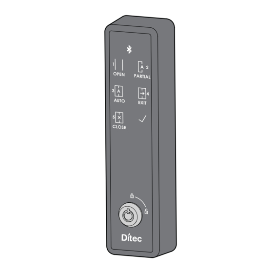 DITEC COM501ES Quick Reference