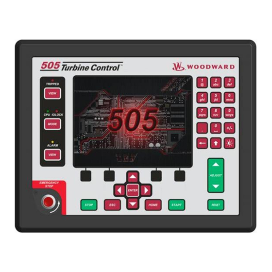 Woodward CONTROL-505D Turbine Control Manuals