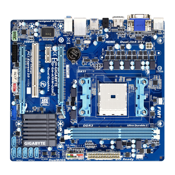 Gigabyte GA-A75M-D2H User Manual