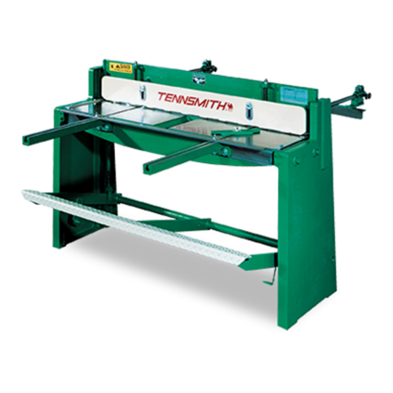 Tennsmith 52T Operation, Parts & Maintenance Manual