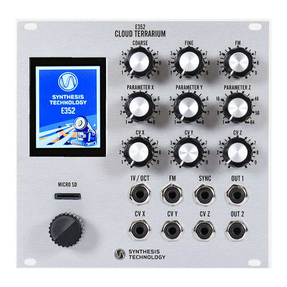 Synthesis Technology E352 Cloud Terrarium User