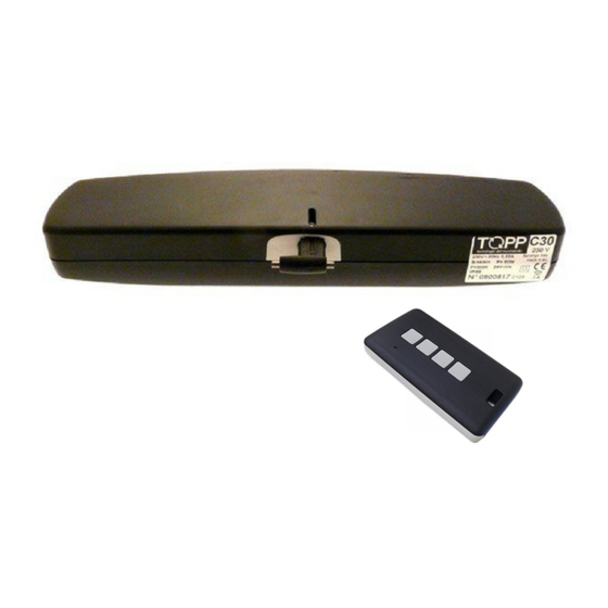 TOPP C30 Installation And Use Instructions Manual