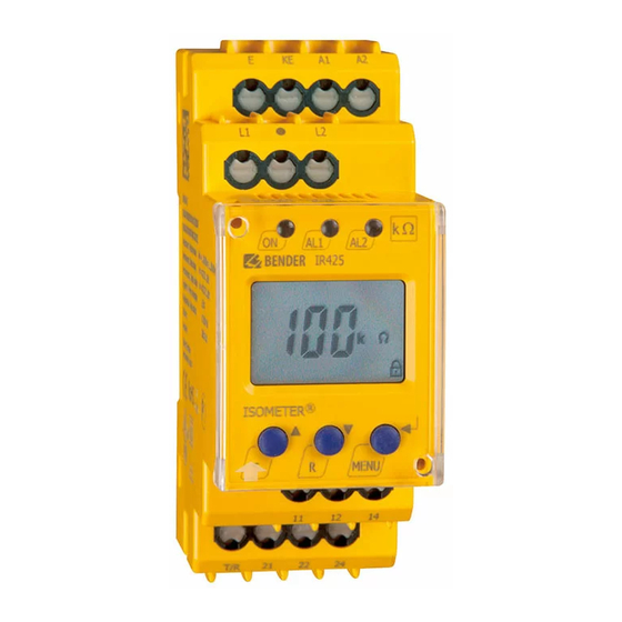 Bender ISOMETER IR425-D4 Manual