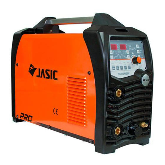Jasic TIG315PACDC(E202) Inverter Welding Manuals