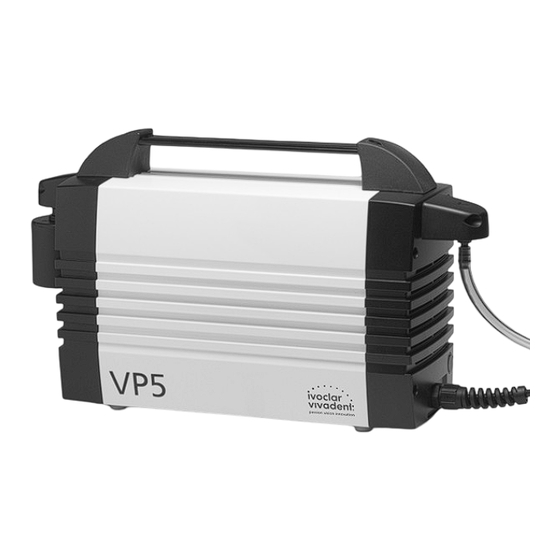 Ivoclar Vivadent VP5 Operating Instructions Manual