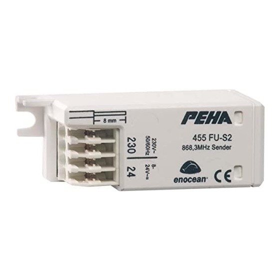 PEHA Easyclick 455 FU S2 Installation And Operating Instructions