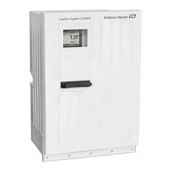 Endress+Hauser Liquiline System CA80FE Brief Operating Instructions