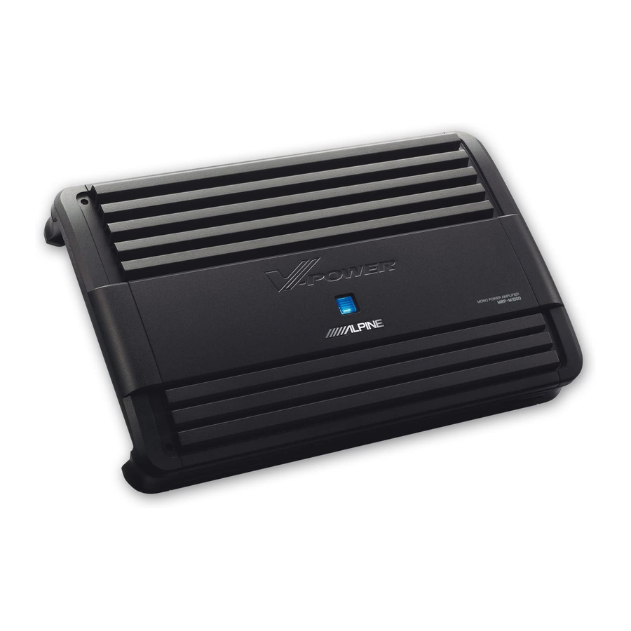 Alpine MRP-M1000 Service Manual