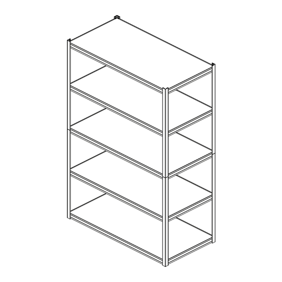 Edsal Muscle Rack URHP482472PB5-SV Manual