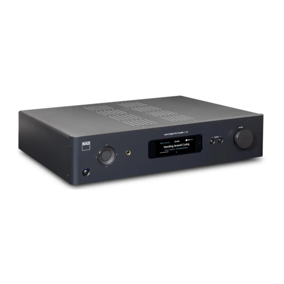 NAD C 389 Quick Setup Manual