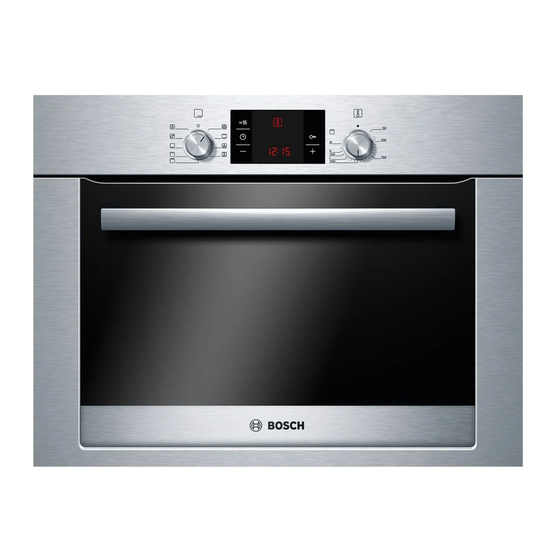 Bosch HBC33B550 Instruction Manual