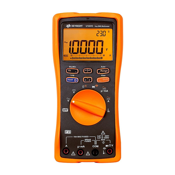 Keysight U1241C Quick Start Manual