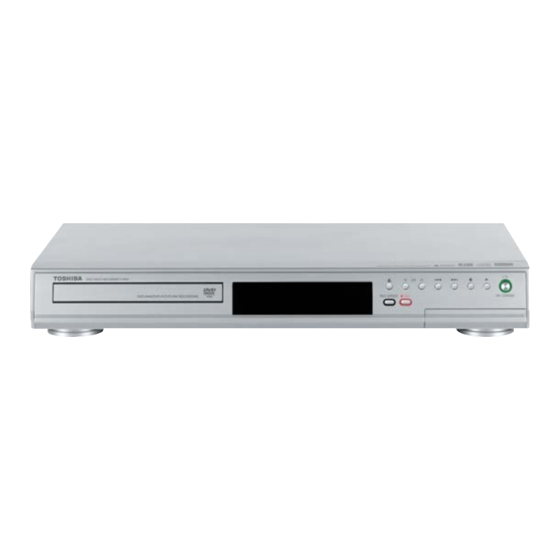 Toshiba D-RW2 - DVD Recorder With TV Tuner Manuals