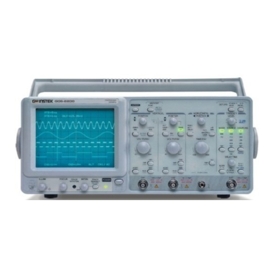 Good Will Instrument instek GOS-6200 User Manual