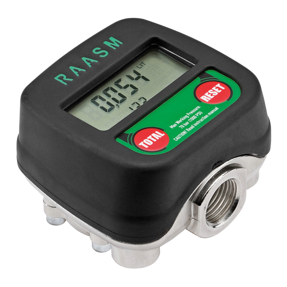 TECALEMIT RAASM 37780 Calibration Manual