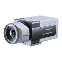 Panasonic WVCP460 - COLOR CCTV CAMERA Operating Instructions Manual