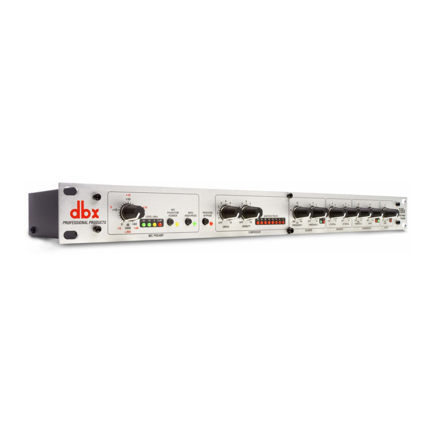 Harman dbx 286S Manual