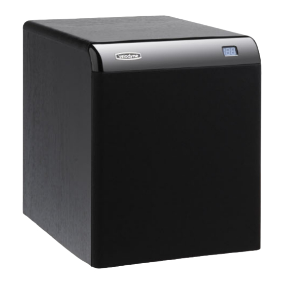 Velodyne CHT-10Q Specifications