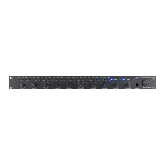 AUSTRALIAN MONITOR TX8202 Specifications