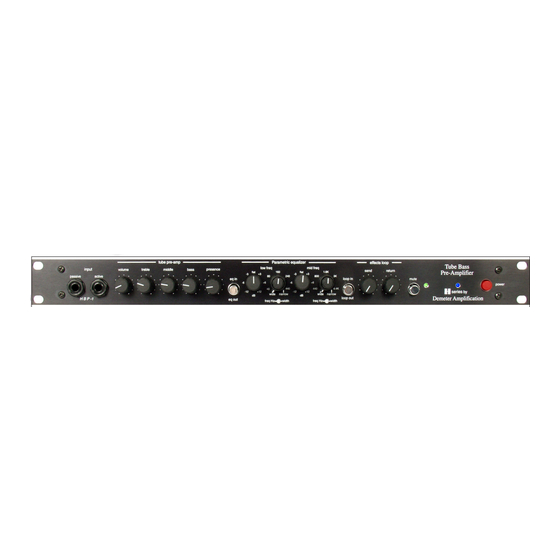 Demeter Amplification HBP-1 H series User Manual