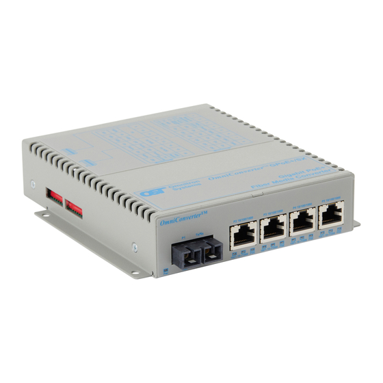 Omnitron Systems Technology OmniConverter GPoE+/SX User Manual