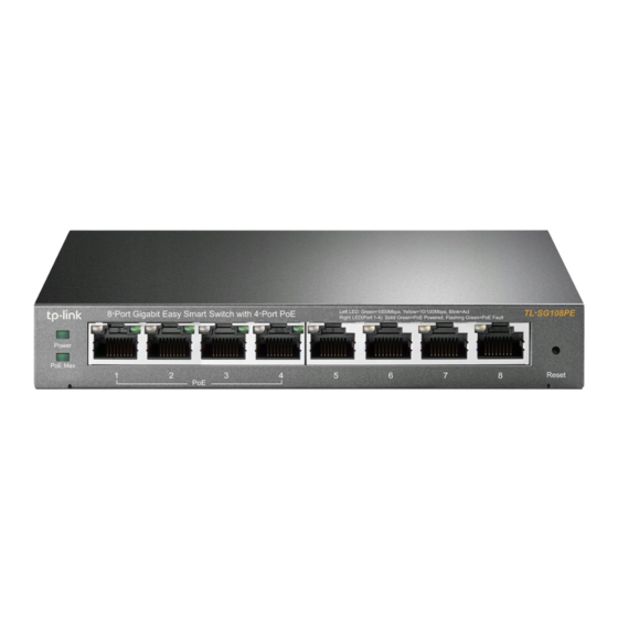 TP-Link TL-SG108PE Installation Manual