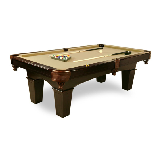 Sportcraft WRIGHTWOOD 96IN BILLIARD TABLE WITH TABLE TENNIS TOP Assembly Instructions Manual