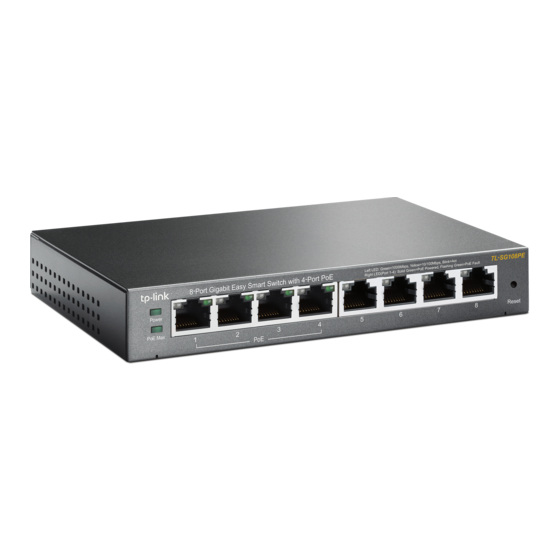 TP-Link TL-SG108PE Installation Manual