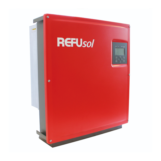 REFUSOL 08K Installation Manual