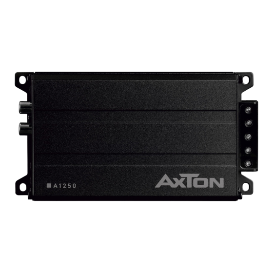 AXTON A1250 Operation Manual