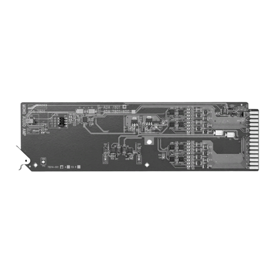 Ross ADA-7801 User Manual