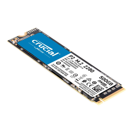 Crucial M.2 SSD Install Manual