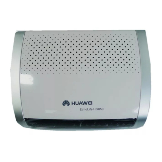Huawei EchoLife HG850 Service Manual