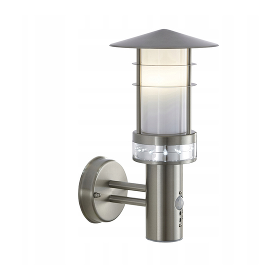 Endon Pagoda PIR Outdoor Wall Light Instruction Manual
