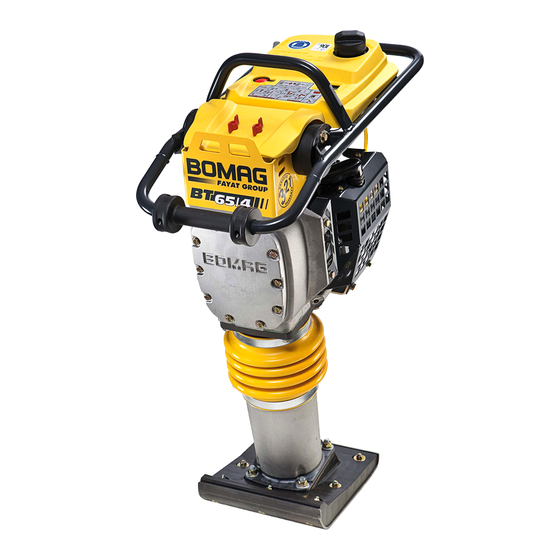 Bomag BT 60/4 Operating Instructions, Maintenance Instructions