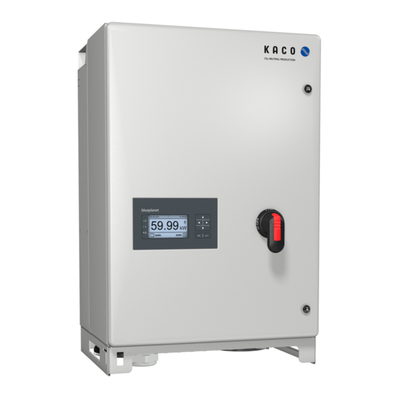 Kaco Blueplanet 50.0TL3 L Operation Instruction Manual