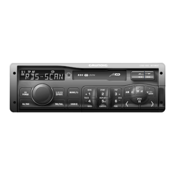 Grundig WKC 5200 RDS Manuals