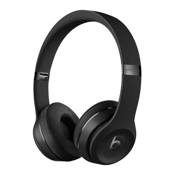 Beats Solo3 Wireless Manual