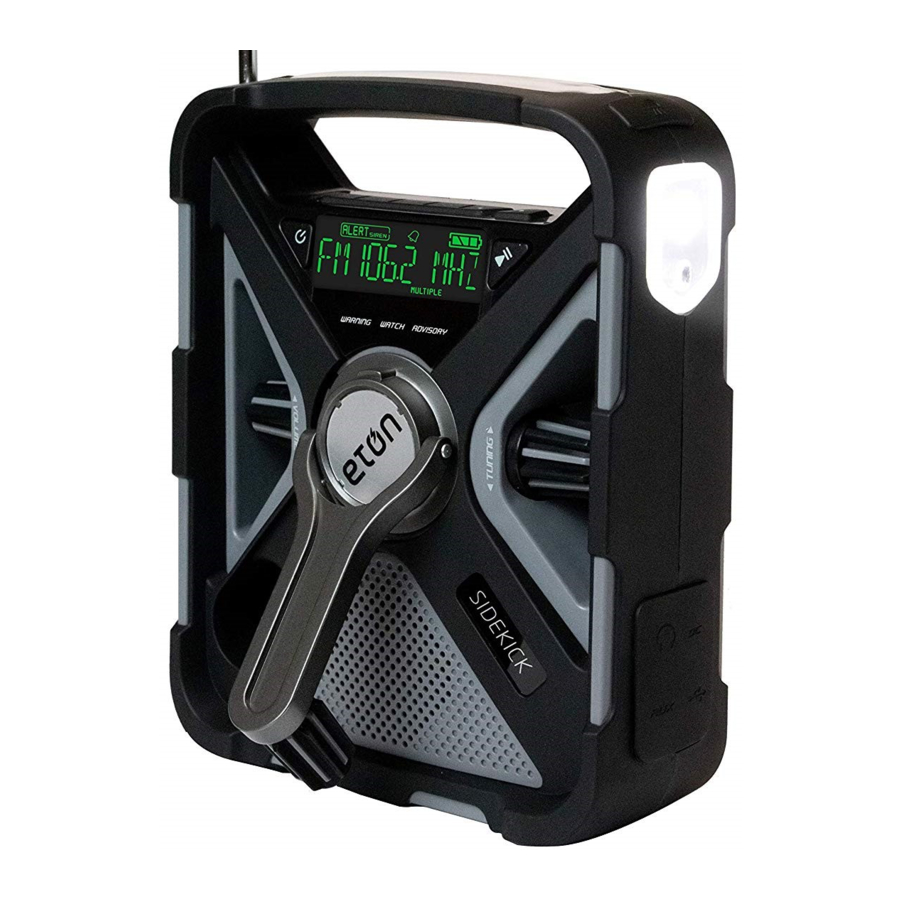 Eton Sidekick - Alert Radio Manual