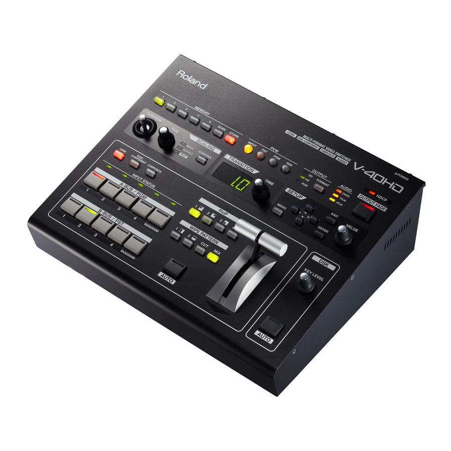 Roland V-40HD Specifications
