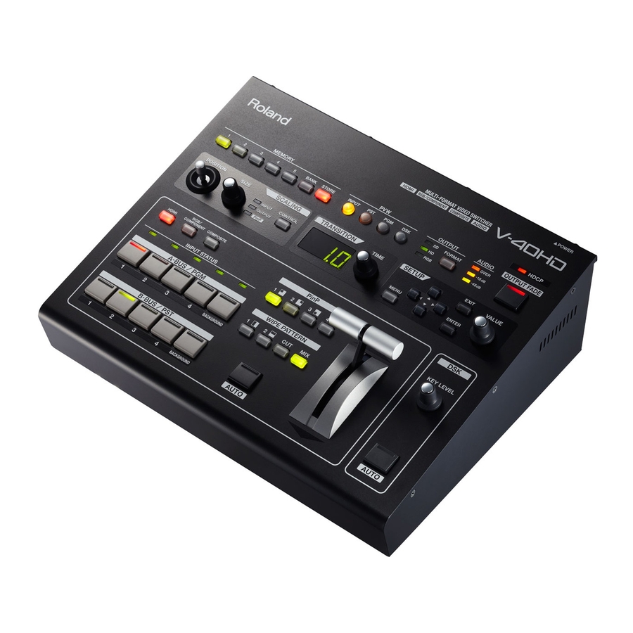 Roland V-40HD Owner's Manual