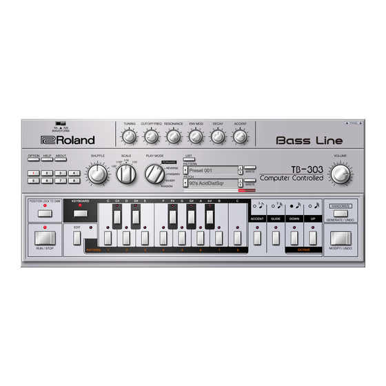 Roland TB-303 Owner's Manual