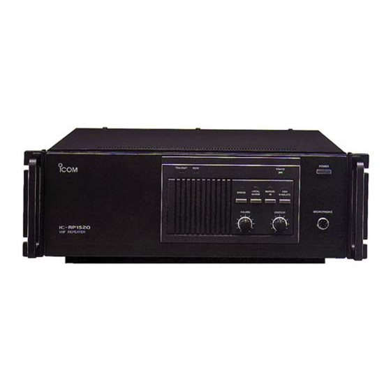Icom IC-RP1520 Instruction Manual