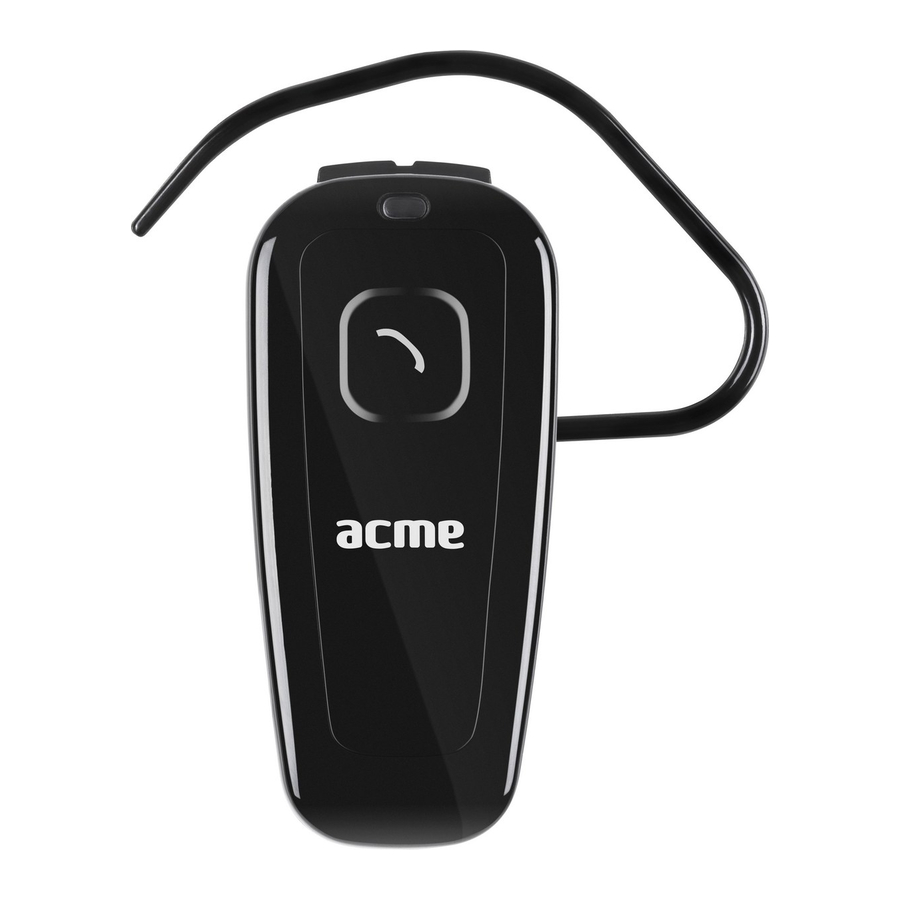 ACME BH03 Everyday Bluetooth Headset Manuals
