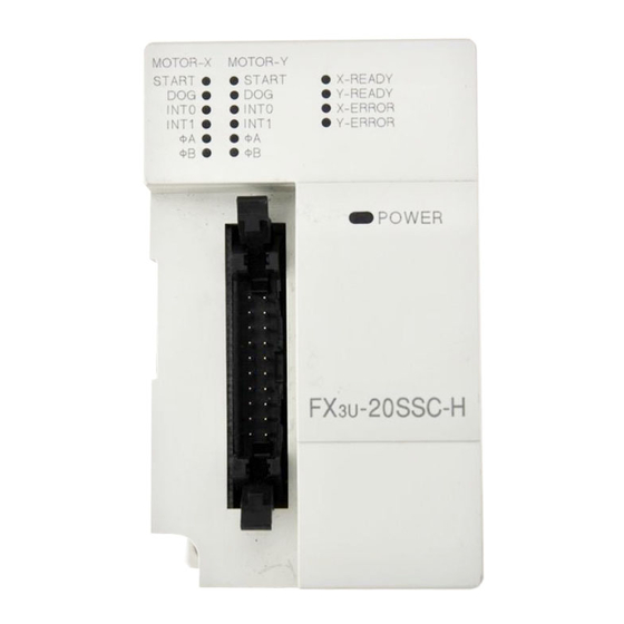 Mitsubishi FX3U-20SSC-H User Manual