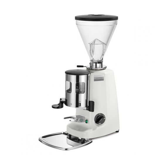 Mazzer super jolly Owner's Manual