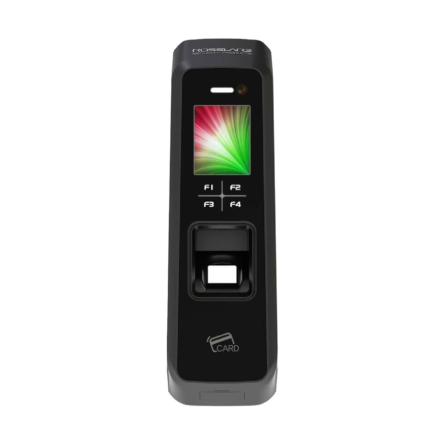 User Manuals: Rosslare AY-B9250BT Fingerprint Reader