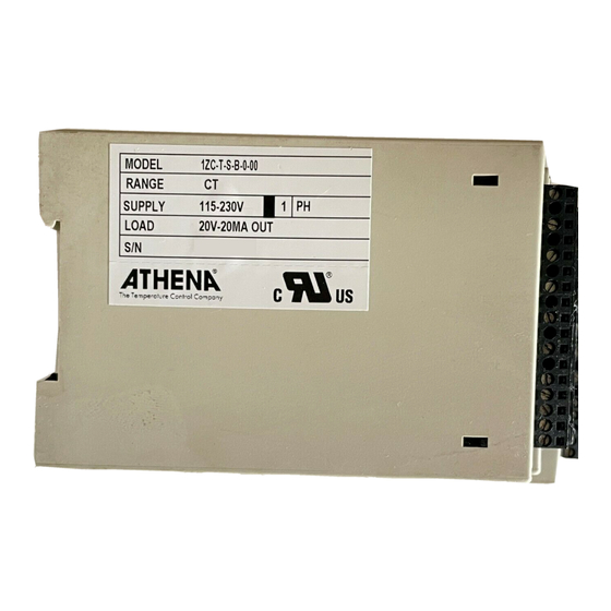 ATHENA 1ZC SERIES OPERATING INSTRUCTIONS MANUAL Pdf Download ManualsLib