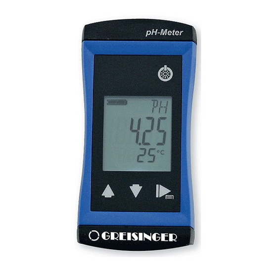GREISINGER G 1400 Series Quick Reference Manual